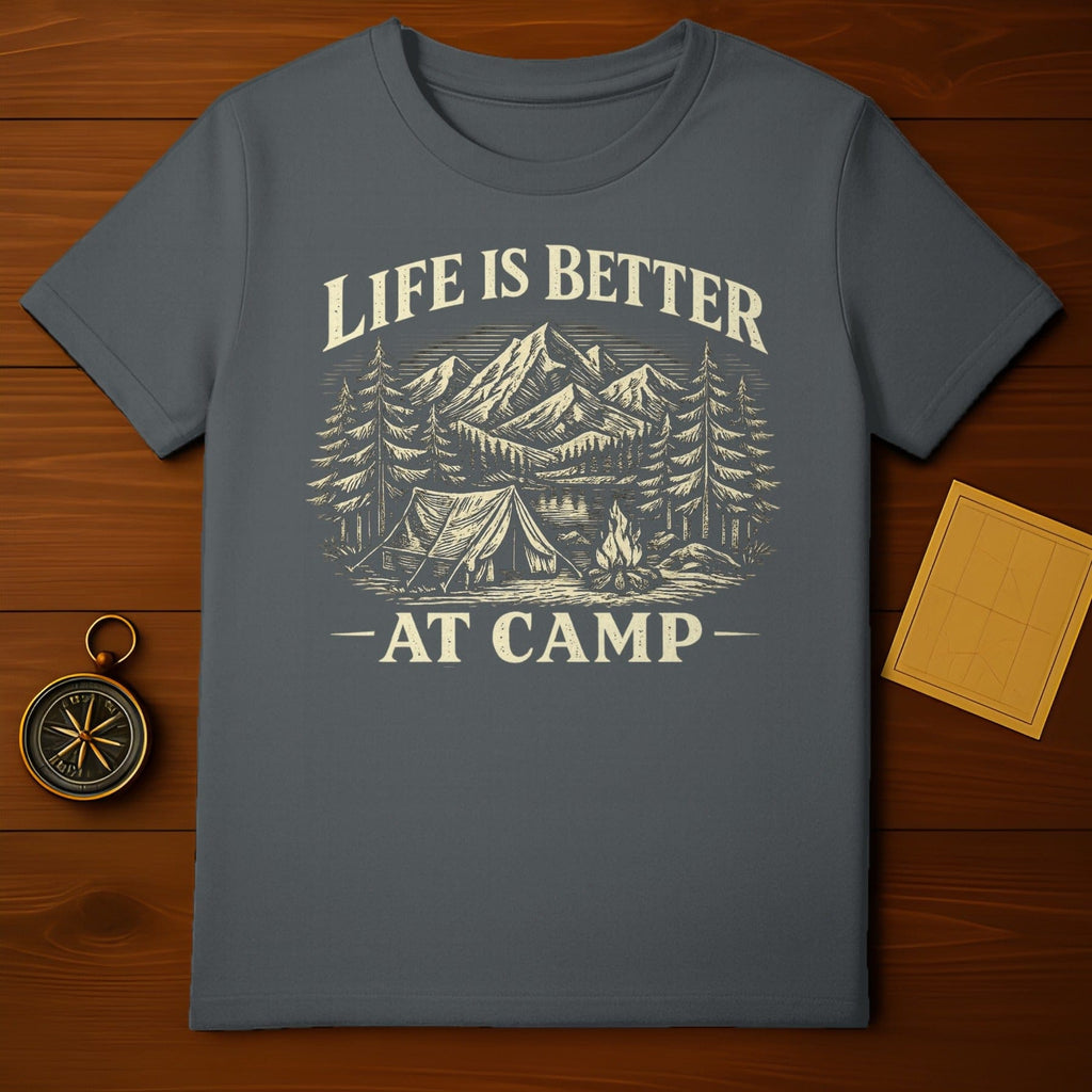 Life Is Better At Camp Scenic Design T-shirt