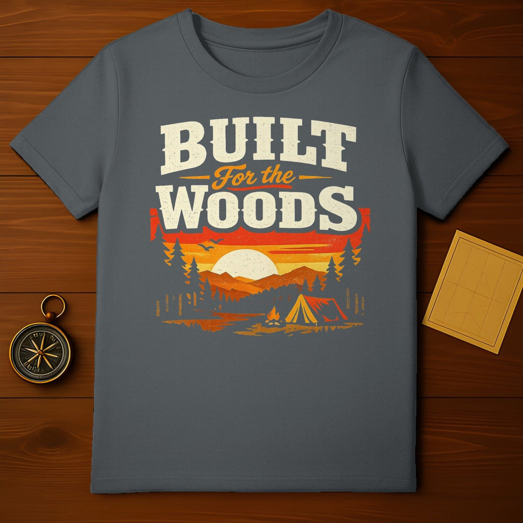 Built For The Woods Graphic Camping T-Shirt