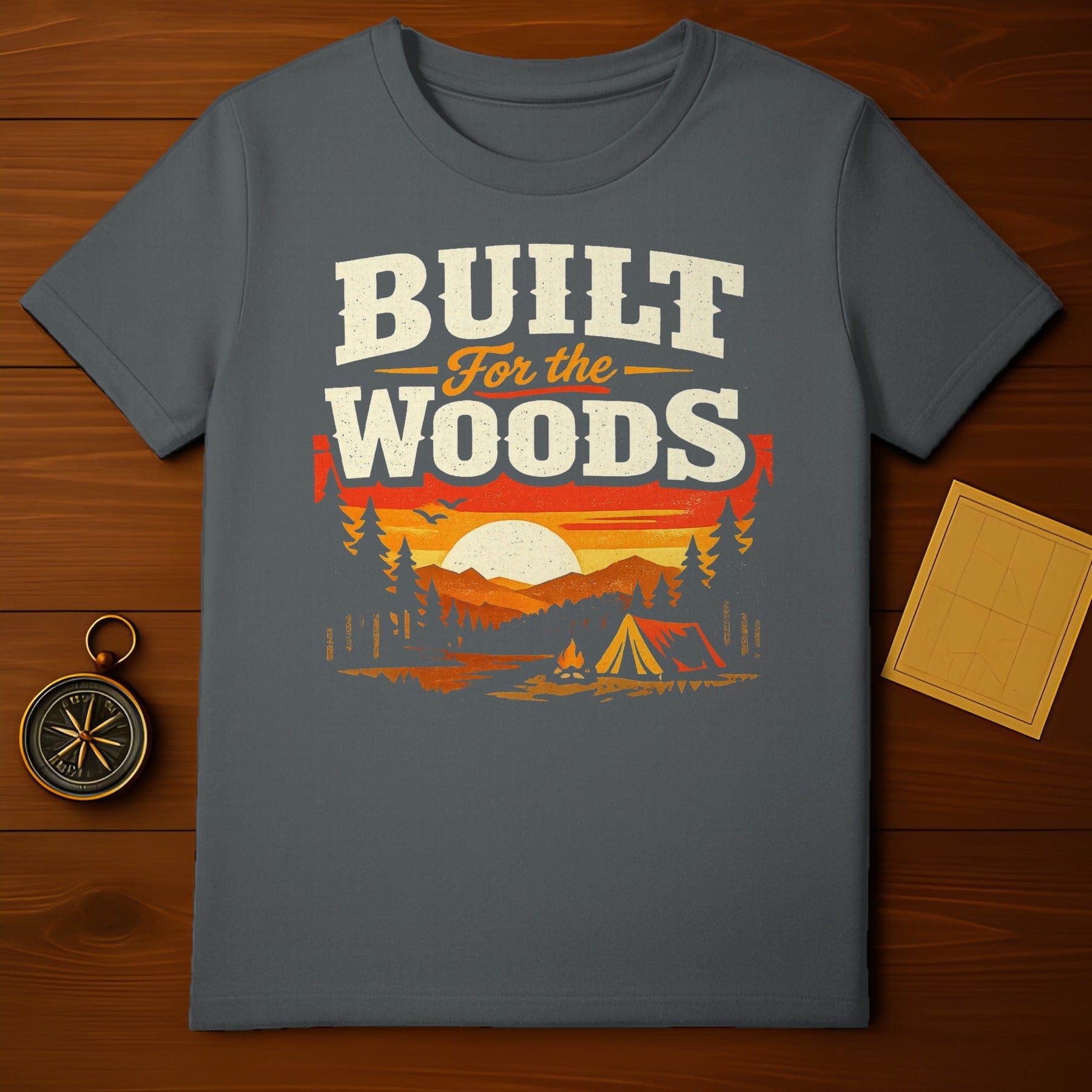 Built For The Woods Graphic Camping T-Shirt