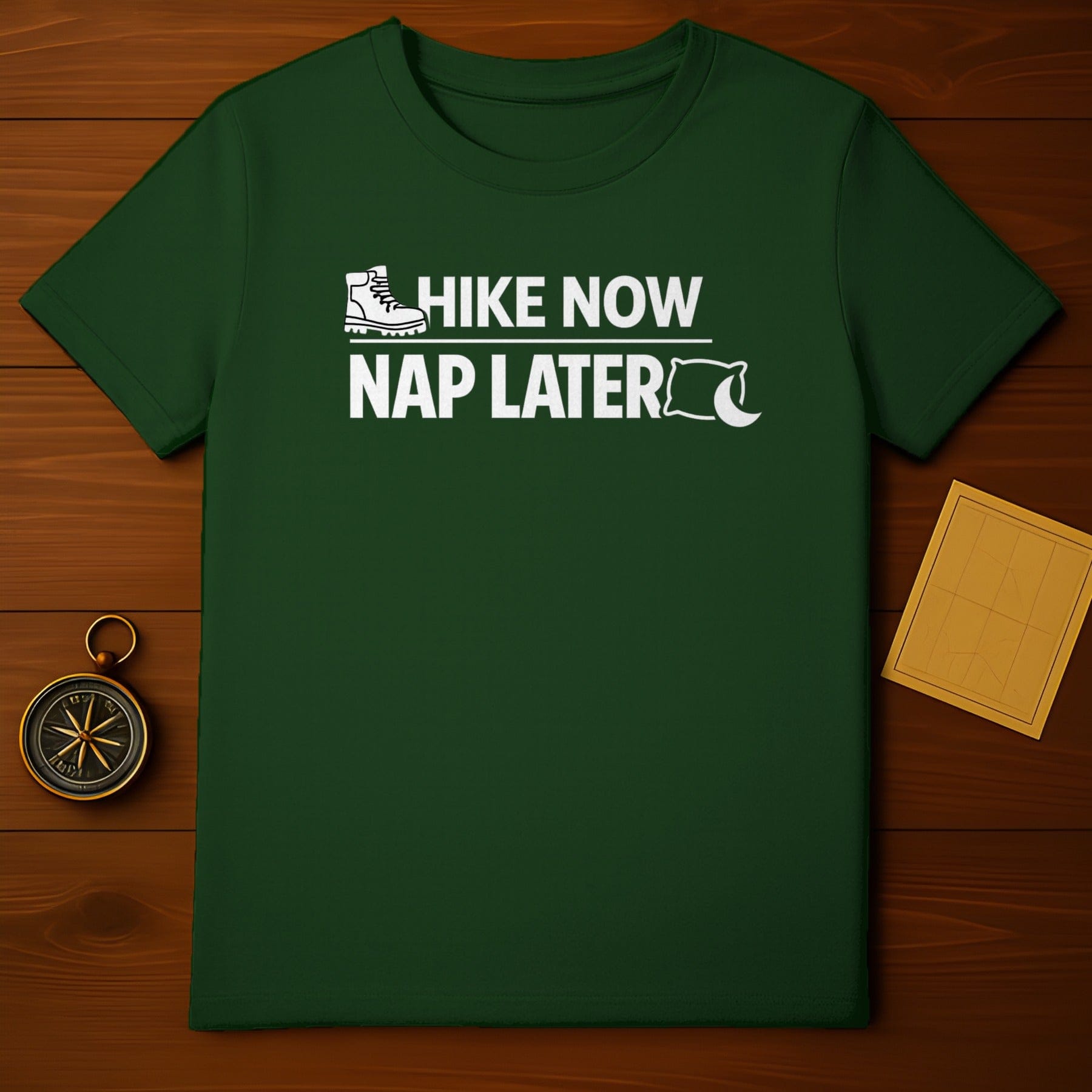 Hike Now Nap Later Hiking Enthusiast T-Shirt