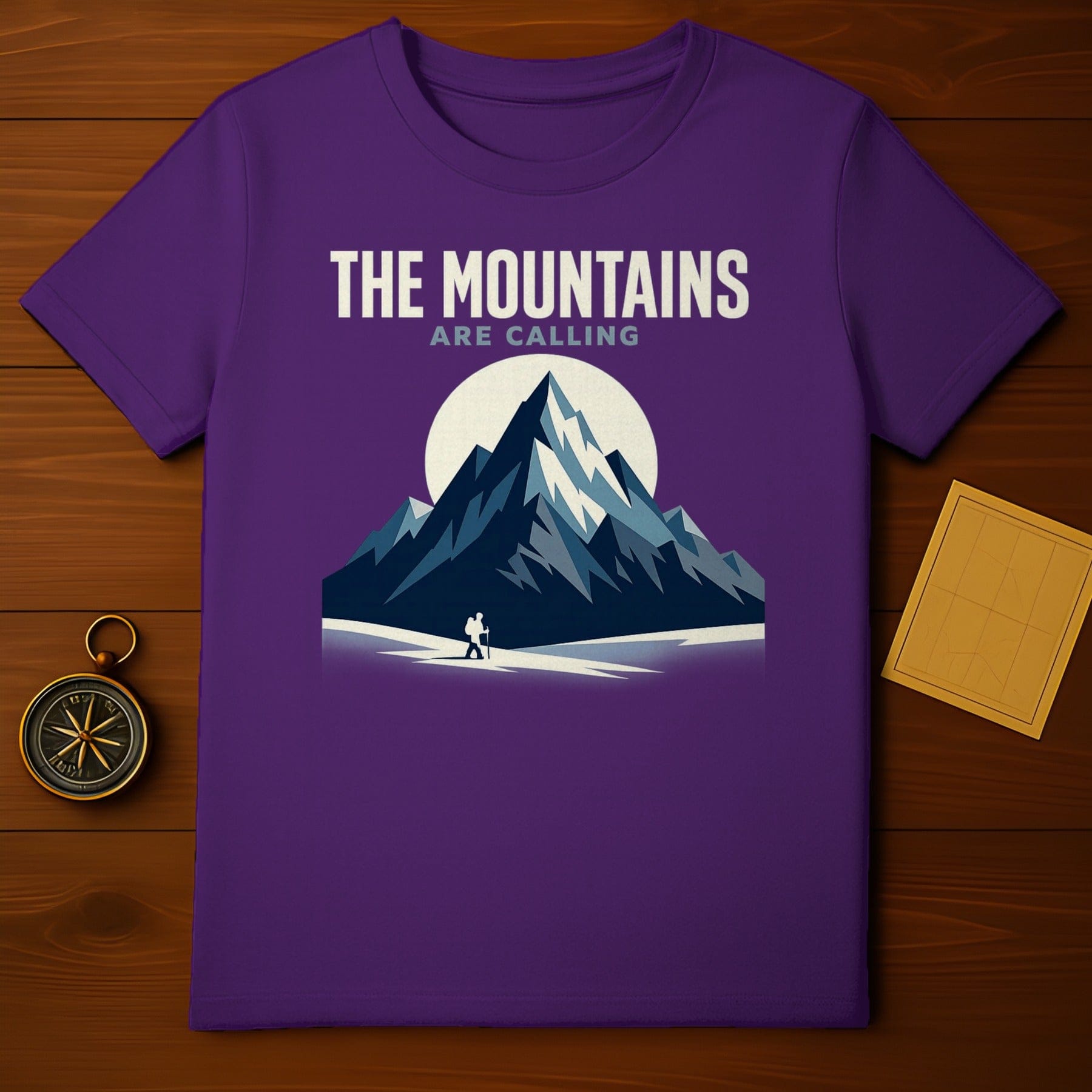 The Mountains Are Calling Hiking Mountain Peaks T-Shirt