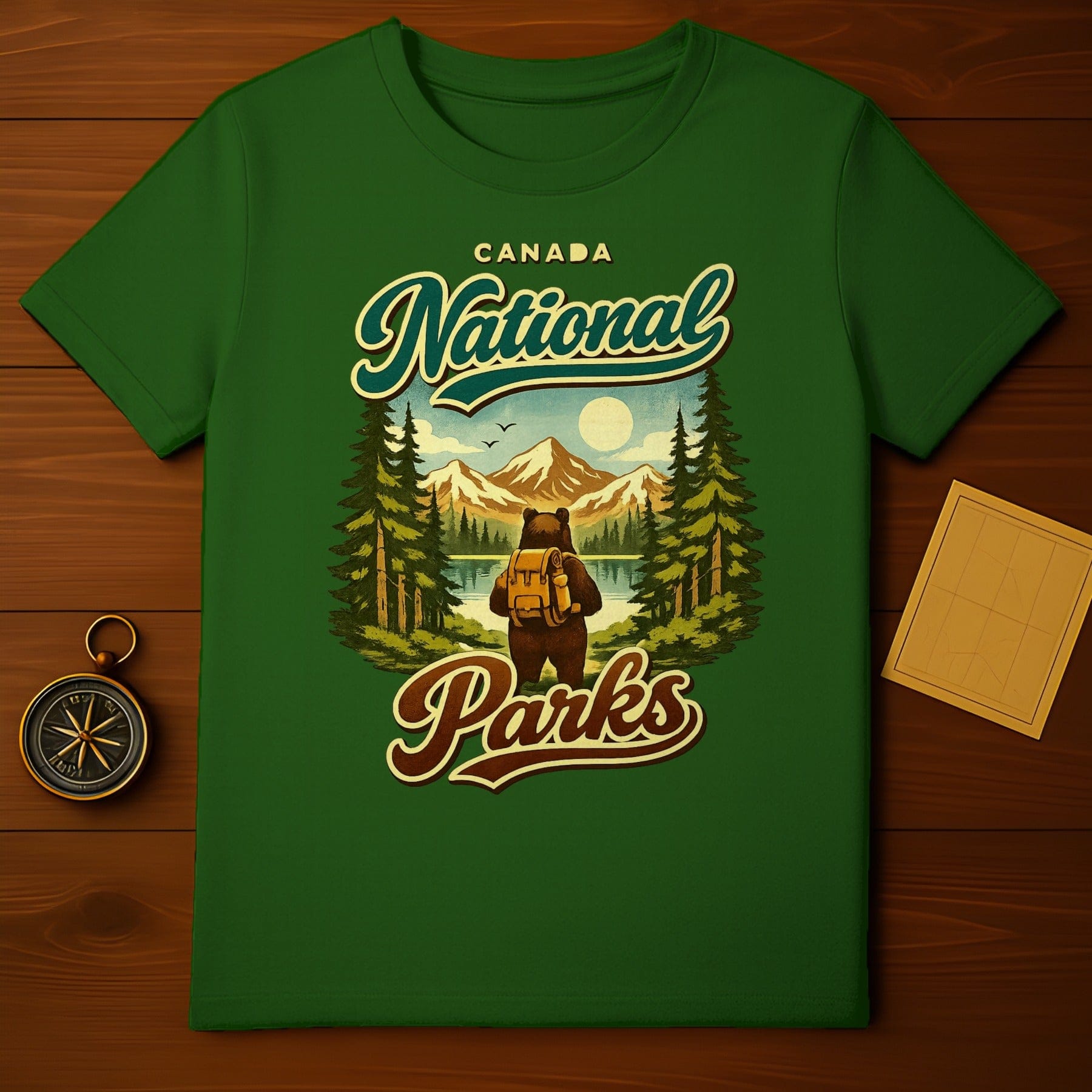 Canada National Parks Bear Hiking Mountains Lake Forest product type
Canada National Parks
Bear Backpack
Hiking Adventure
Mountain Lake
Forest Trees
Outdoor Nature
Travel Souvenir
Retro Vintage
Camping Gear
Wildlife Art
Explorer Bear
Canada Gift
Nature Lover
Scenic Design
Graphic Print
Woodland Theme
Park Ranger
Wilderness Spirit
Vacation Style
Green Shirt