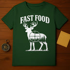Fast Food Deer Target Hunting Design T-shirt