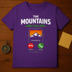 The Mountains Are Calling Incoming Call T-shirt