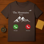 The Mountains Mobile Accept Decline T-shirt