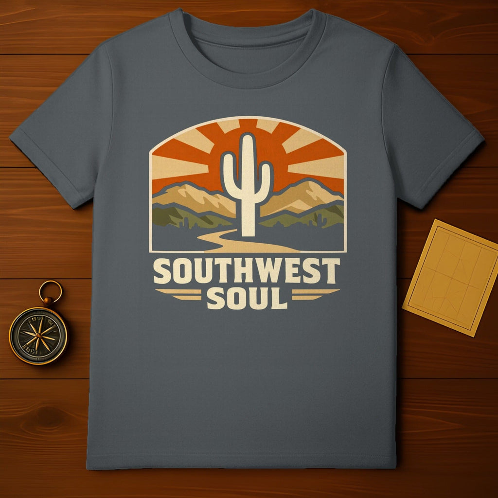 SOUTHWEST SOUL Cactus Mountains Desert Sun Rays product type
Southwest
Soul
Cactus
Desert
Mountains
Sun
Landscape
Vintage
Retro
Nature
Outdoor
Adventure
Travel
Wanderlust
Graphic
Design
Apparel
Clothing
T-shirt
Unique