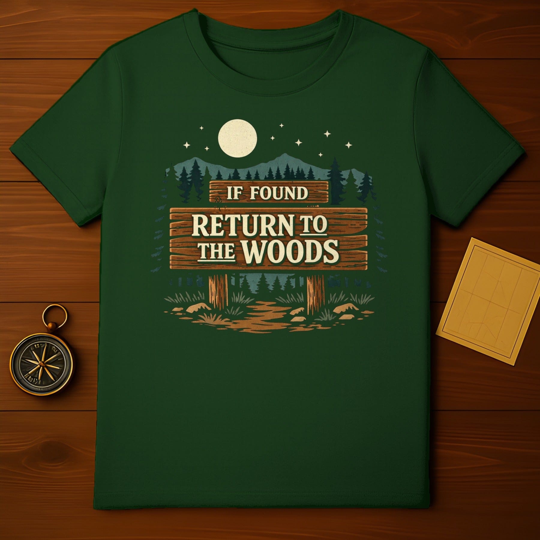 If Found Return To The Woods Forest Nature T-Shirt product type