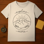 Explore More Mountains Sun Trees Graphic product type