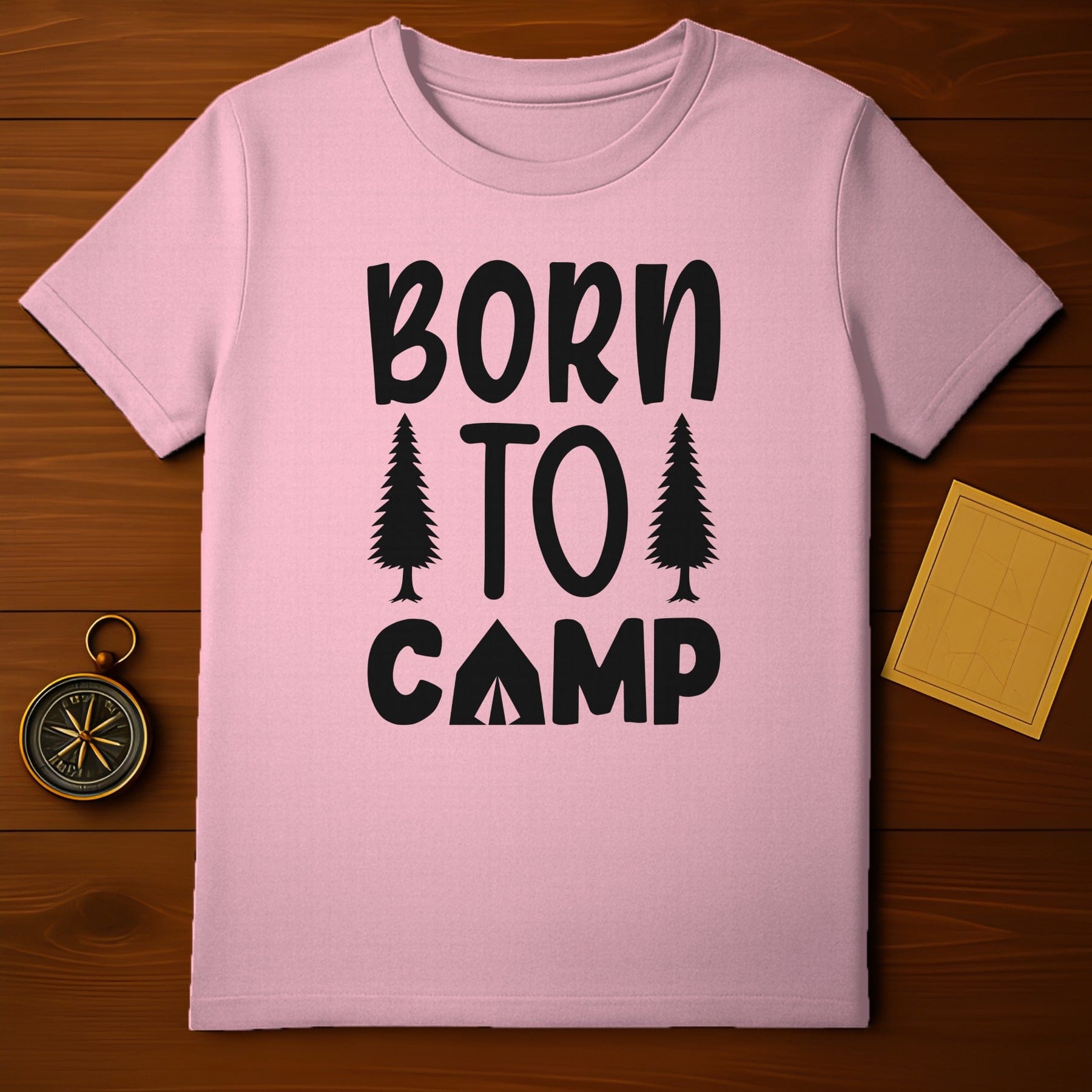 Born to Camp Graphic Camping Shirt