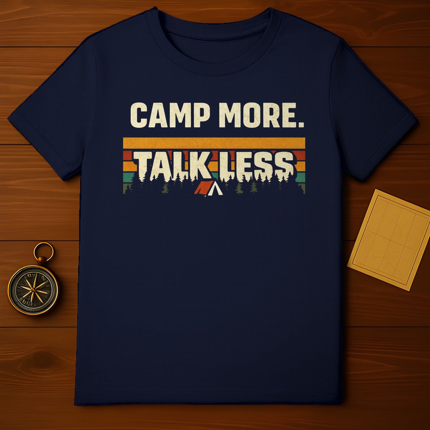 Camp More Talk Less Graphic T-Shirt Product