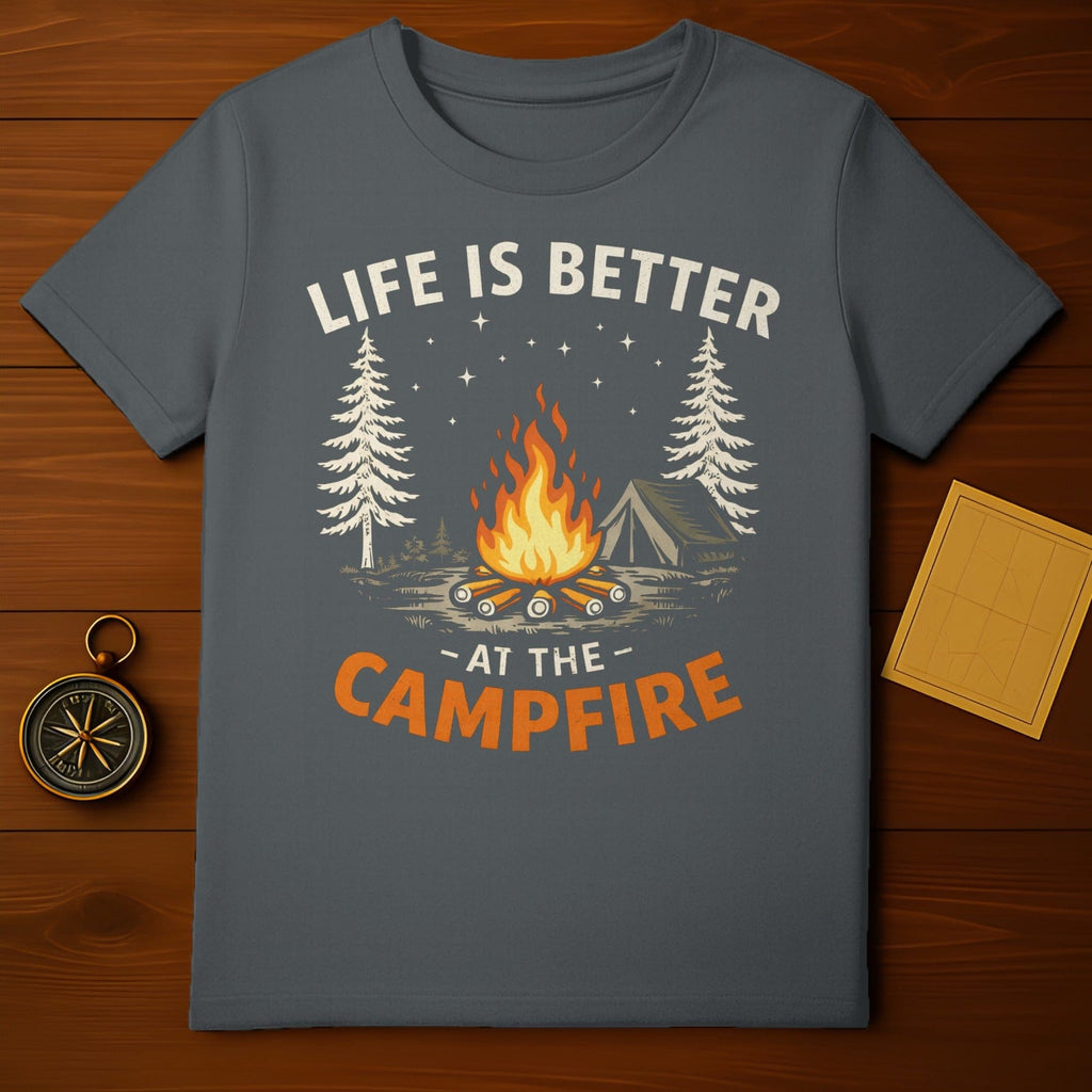 Life Is Better At The Campfire Graphic Shirt Design