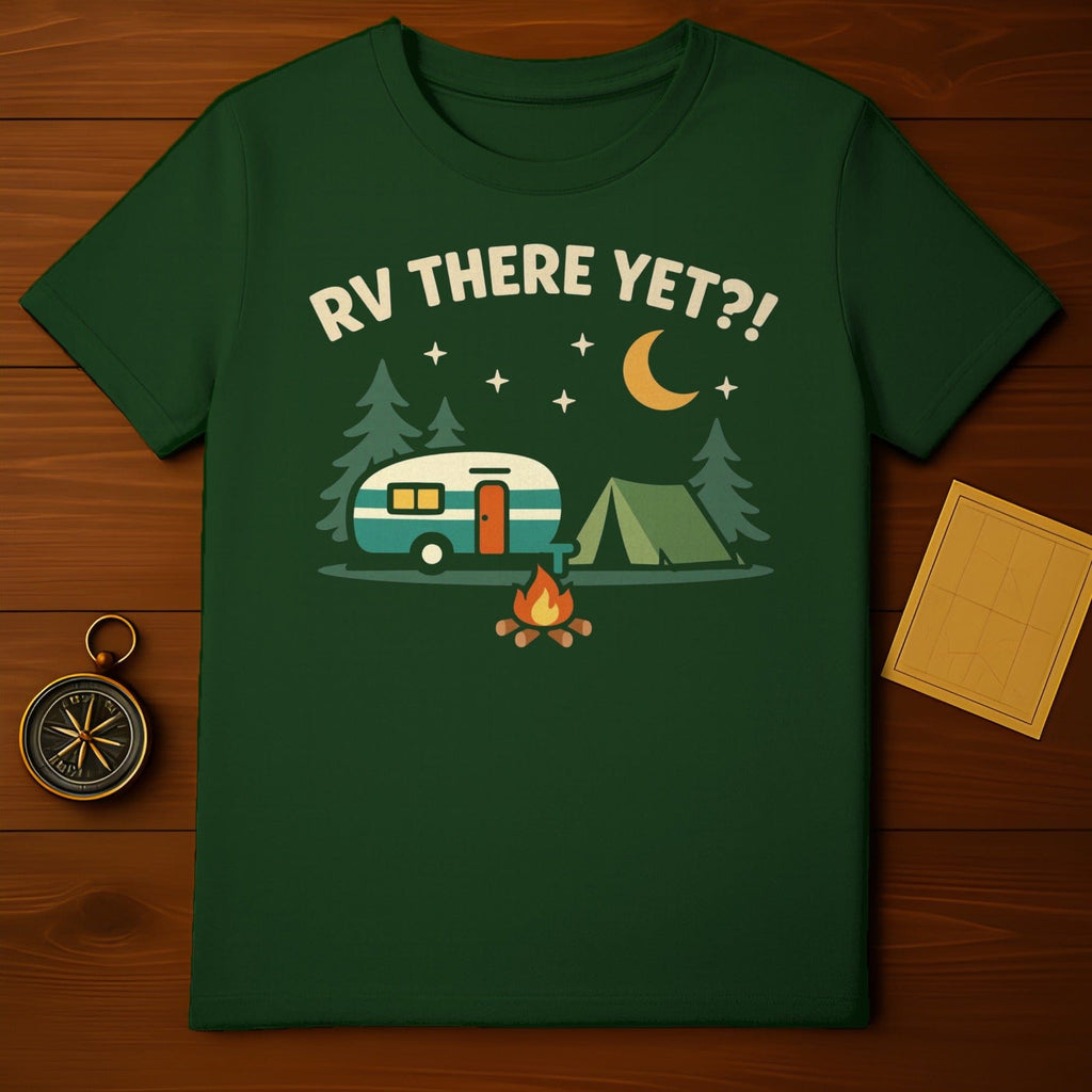 RV THERE YET?! Camper Tent Campfire Stars Moon product type
Camping
RV Life
Road Trip
Adventure
Outdoors
Nature
Campfire
Camper
Tent
Forest
Night Sky
Stars Moon
Travel
Wilderness
Exploration
Vacation
Humorous Tee
Graphic Design
Retro Camper
Journey
