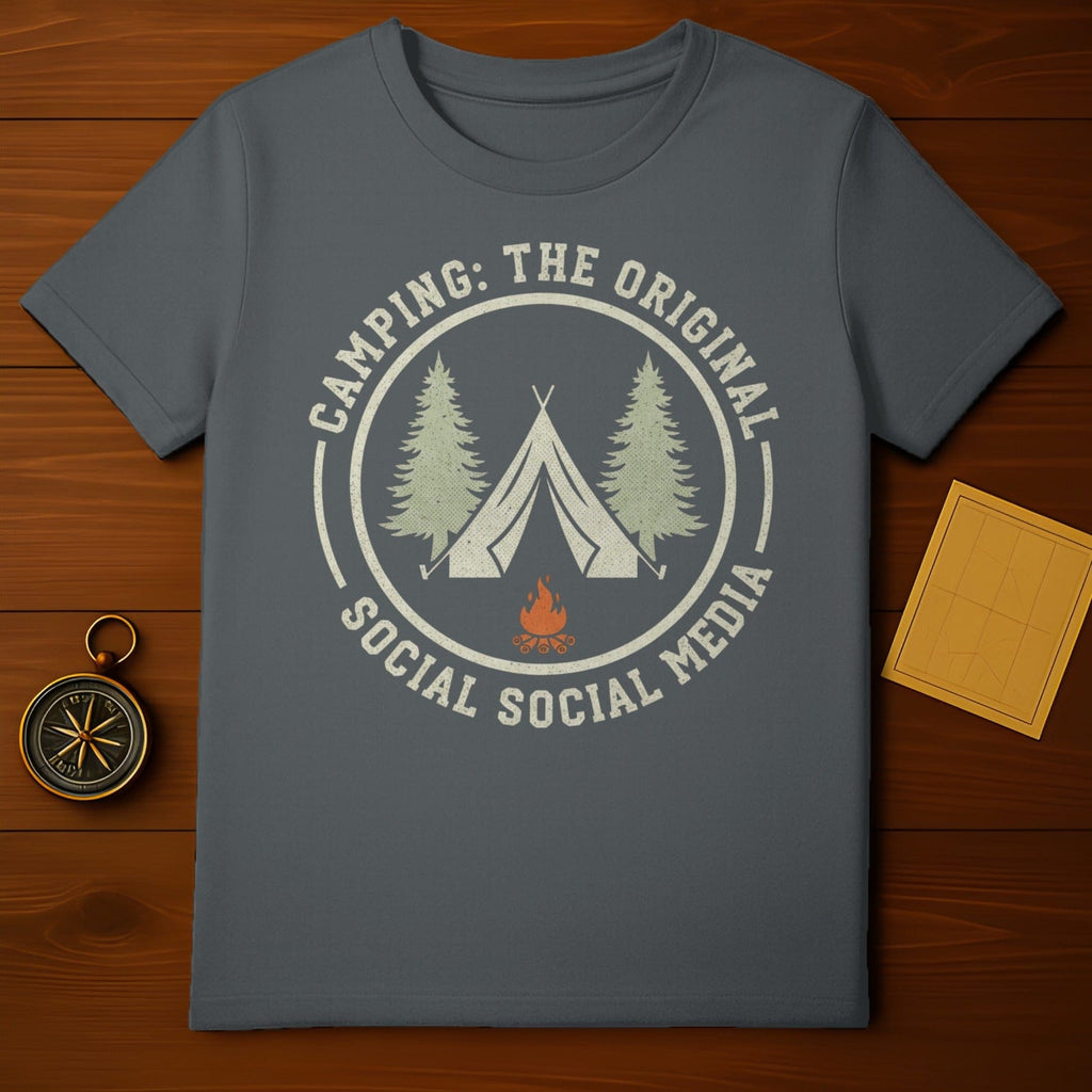 Camping The Original Social Social Media T-Shirt