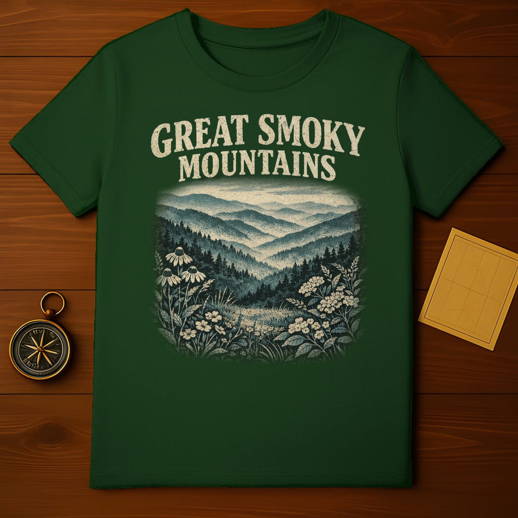 Great Smoky Mountains Scenic Graphic T-shirt