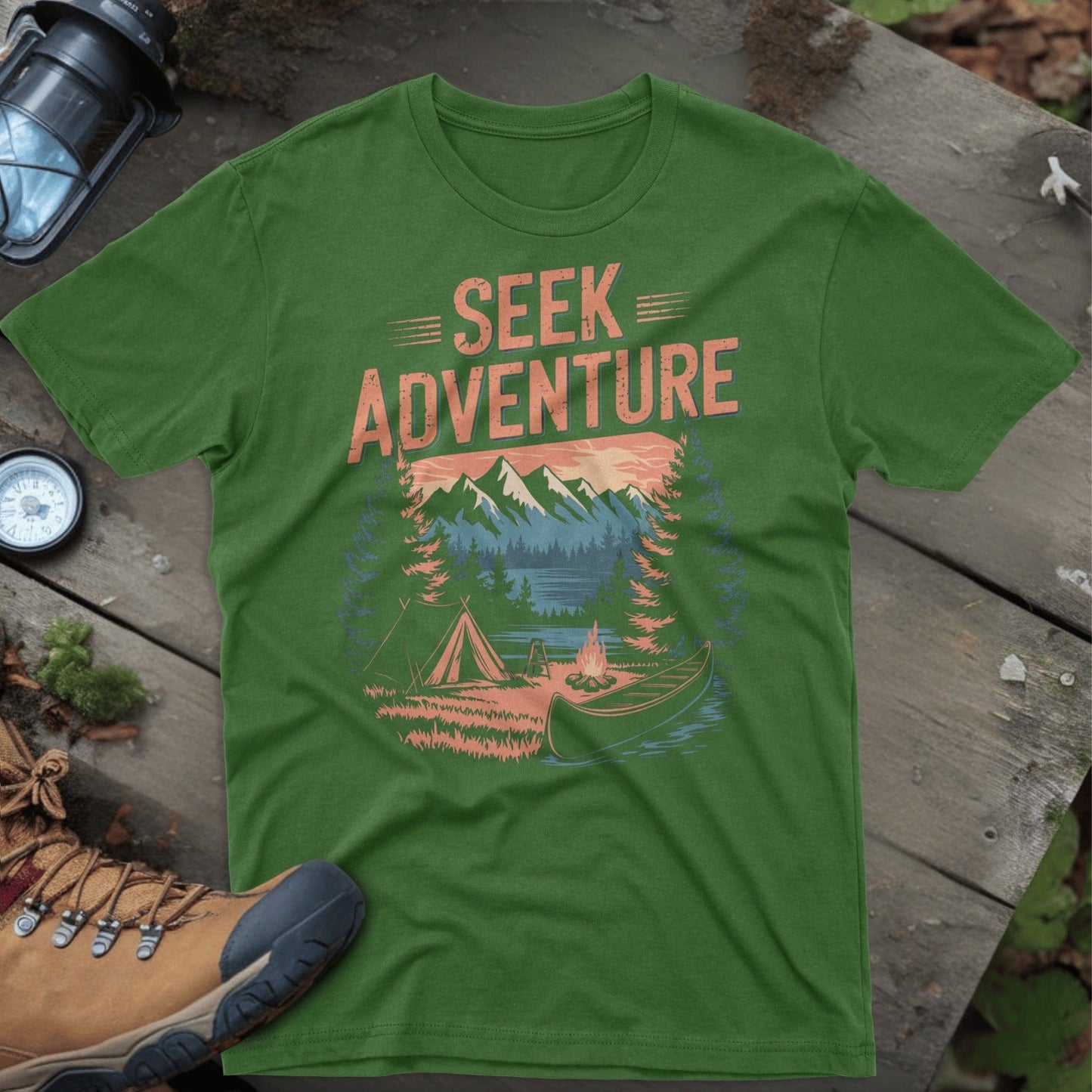 Seek Adventure Camping Graphic T-Shirt product type
