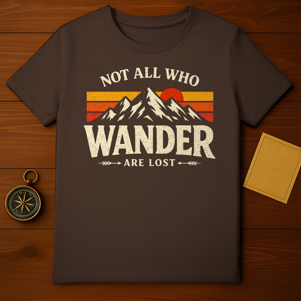 Not All Who Wander Are Lost Vintage Mountains Shirt