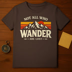 Not All Who Wander Are Lost Vintage Mountains Shirt