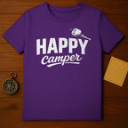Happy Camper Graphic Tee Perfect for Outdoor Enthusiasts