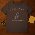Life is Wanderful Hiker and Dog T-Shirt Product
