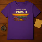 Home Is Where I Park It Vintage Camper Van T-Shirt