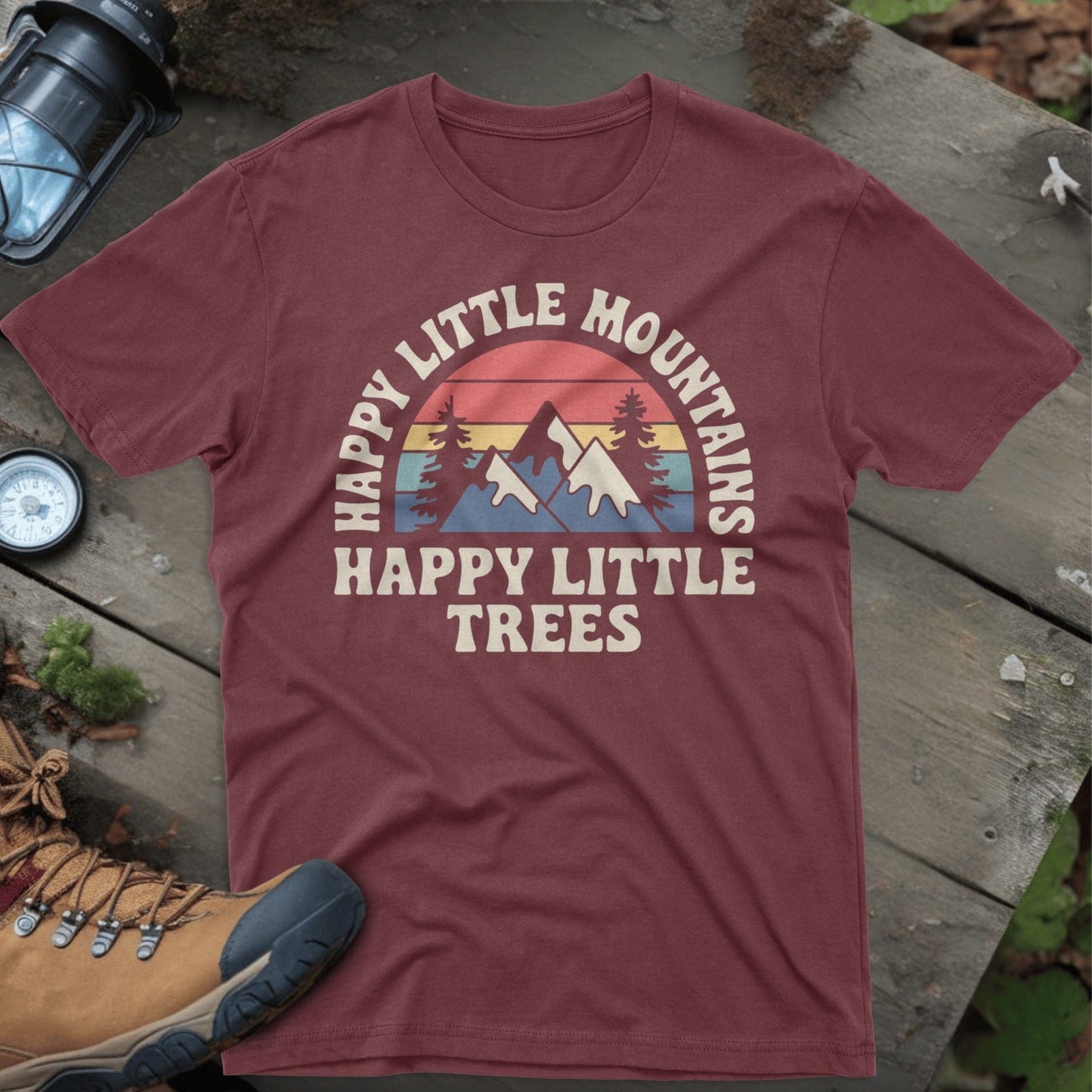 Happy Little Mountains Happy Little Trees T-shirt product type