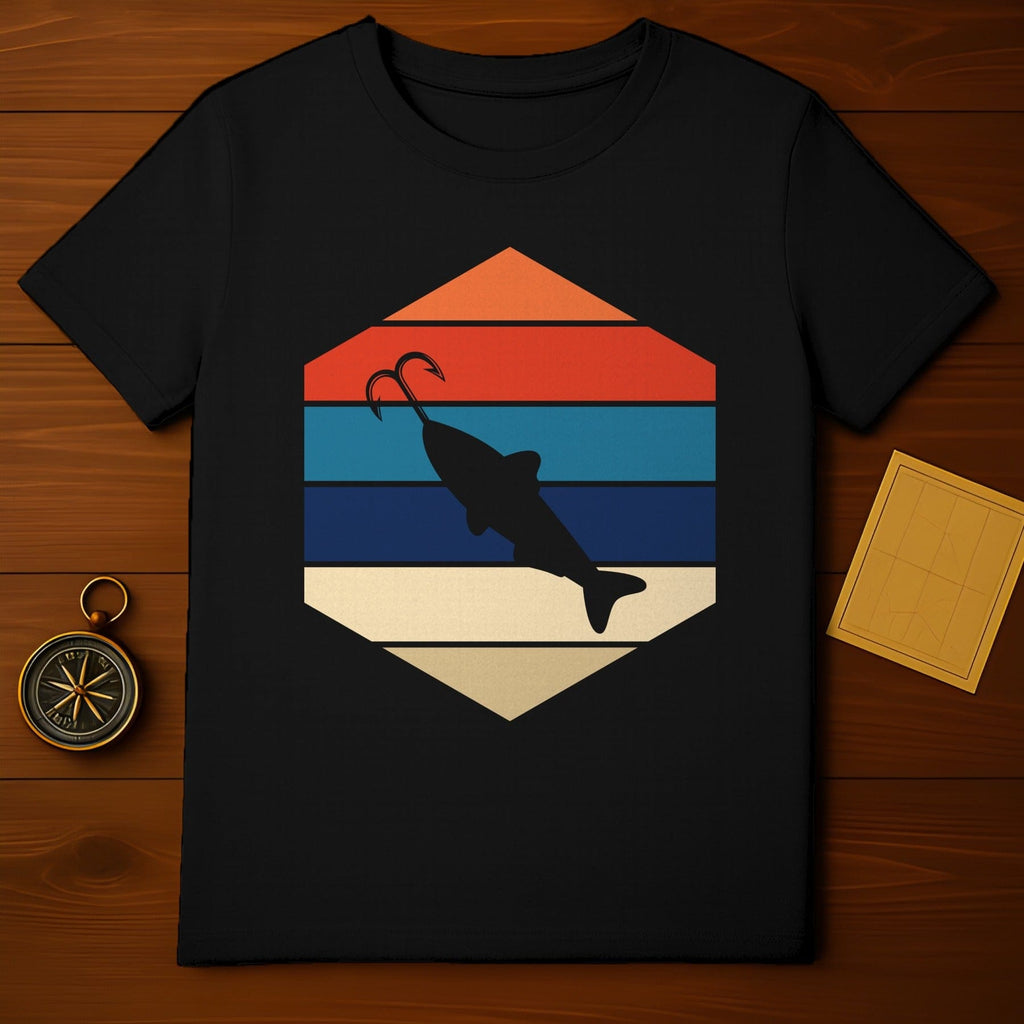 Retro Fishing Hook T-Shirt