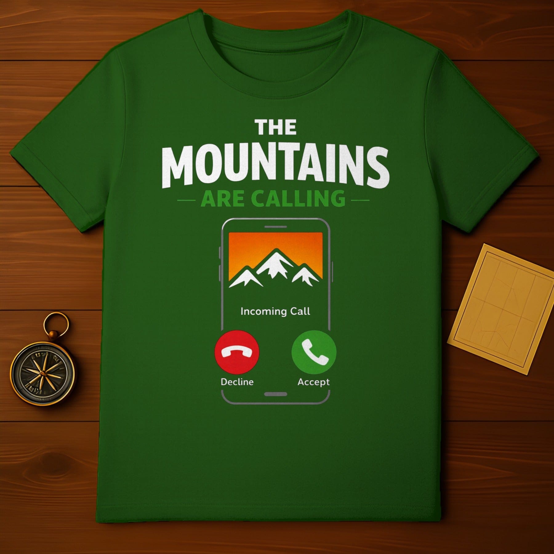 The Mountains Are Calling Incoming Call T-shirt