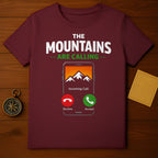 The Mountains Are Calling Incoming Call T-shirt
