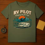 RV Pilot Enjoying the Journey Graphic Tee Shirt