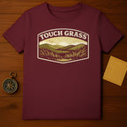 Touch Grass Nature-Inspired Scenic Graphic T-Shirt