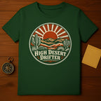 High Desert Drifter Desert Sun Cactus Mountains product type
High Desert Drifter, Desert Sun, Cactus Mountains, Desert Landscape, Retro Desert, Vintage Desert, Wanderer, Adventure, Southwest Style, Road Trip, Nature Lover, Outdoor Explore, Saguaro Cactus, Desert Sunset, Graphic Tee, Dark Green Shirt, Western Vibe, Indie Apparel, Unique Design, Outdoorsman