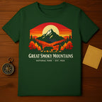 Great Smoky Mountains National Park Est 1926 Bears product type
Great Smoky Mountains
National Park
Mountain Landscape
Bear Family
Sunset Design
Forest Scene
Autumn Colors
Fall Foliage
Wildlife Art
Nature Outdoors
Adventure Travel
Explore Park
Vintage Style
Retro Graphic
Scenic View
Est 1926
Park Commemorative
Dark Green
Outdoors Enthusiast
Bear Cub