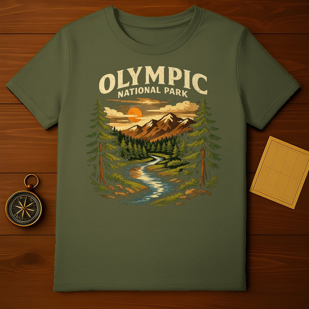 Olympic National Park Scenic Sunset T-Shirt Product