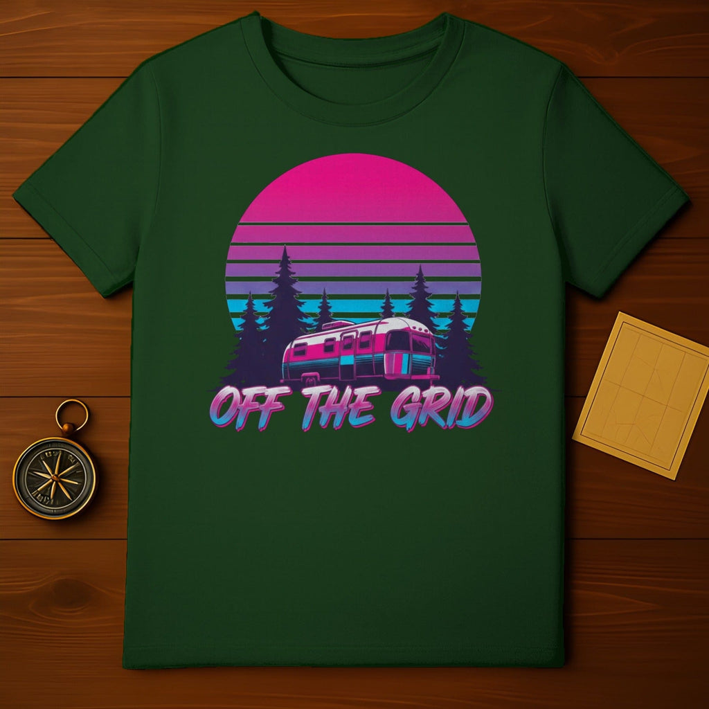 Off The Grid Camper Retro Sunset Design Product