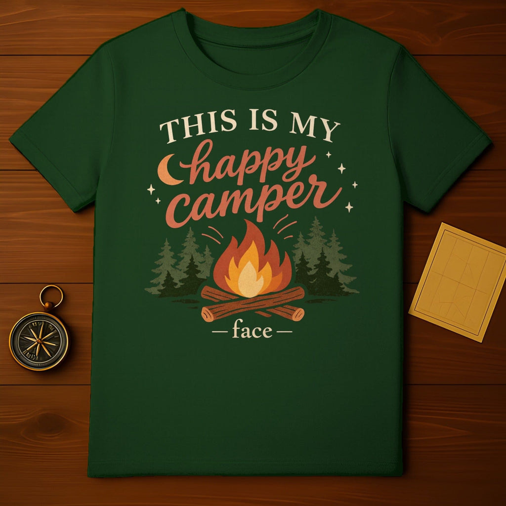 THIS IS MY happy camper face outdoor forest adventure product type