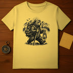 Bear Hiking with Lantern Adventure Graphic T-Shirt