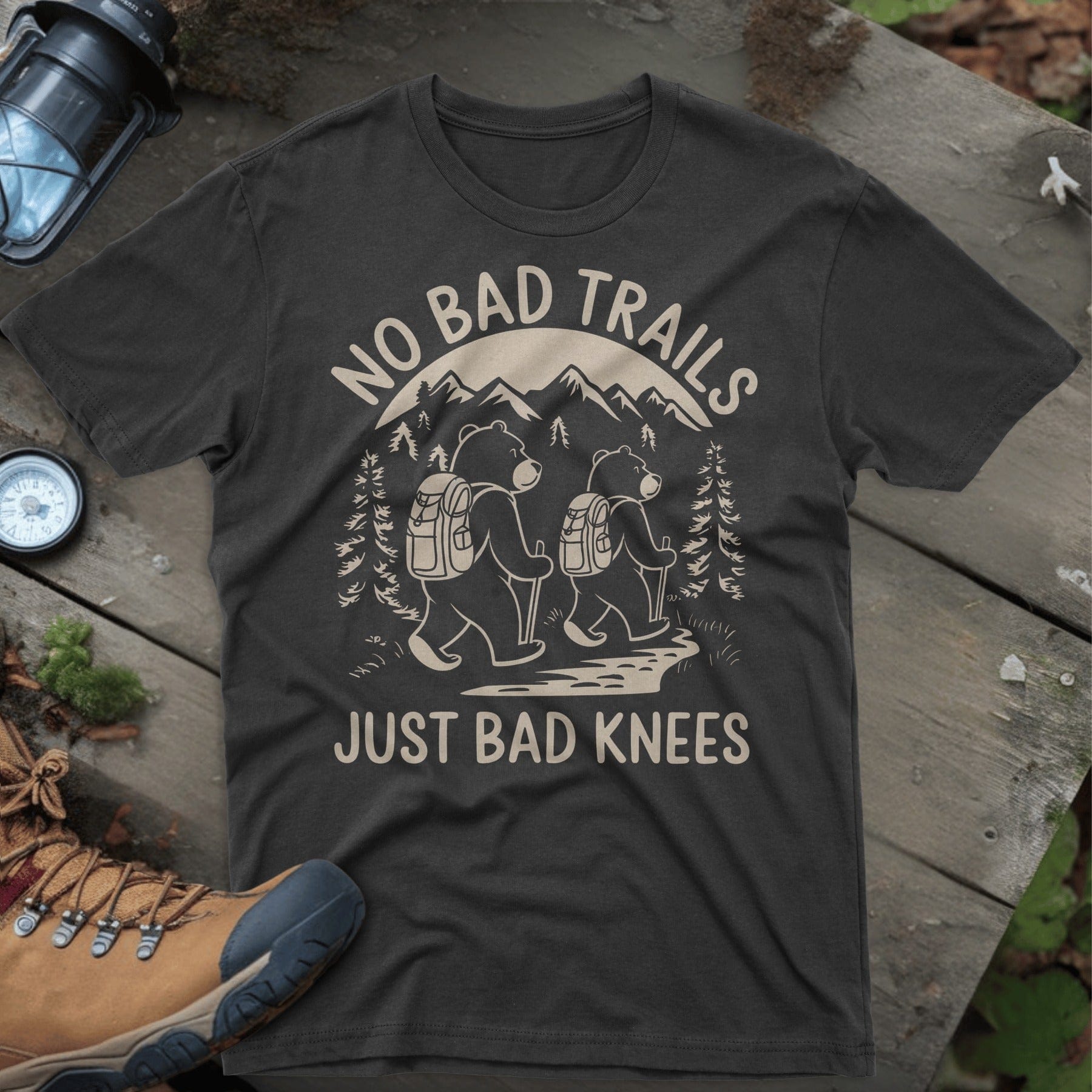 No Bad Trails Just Bad Knees T-shirt product