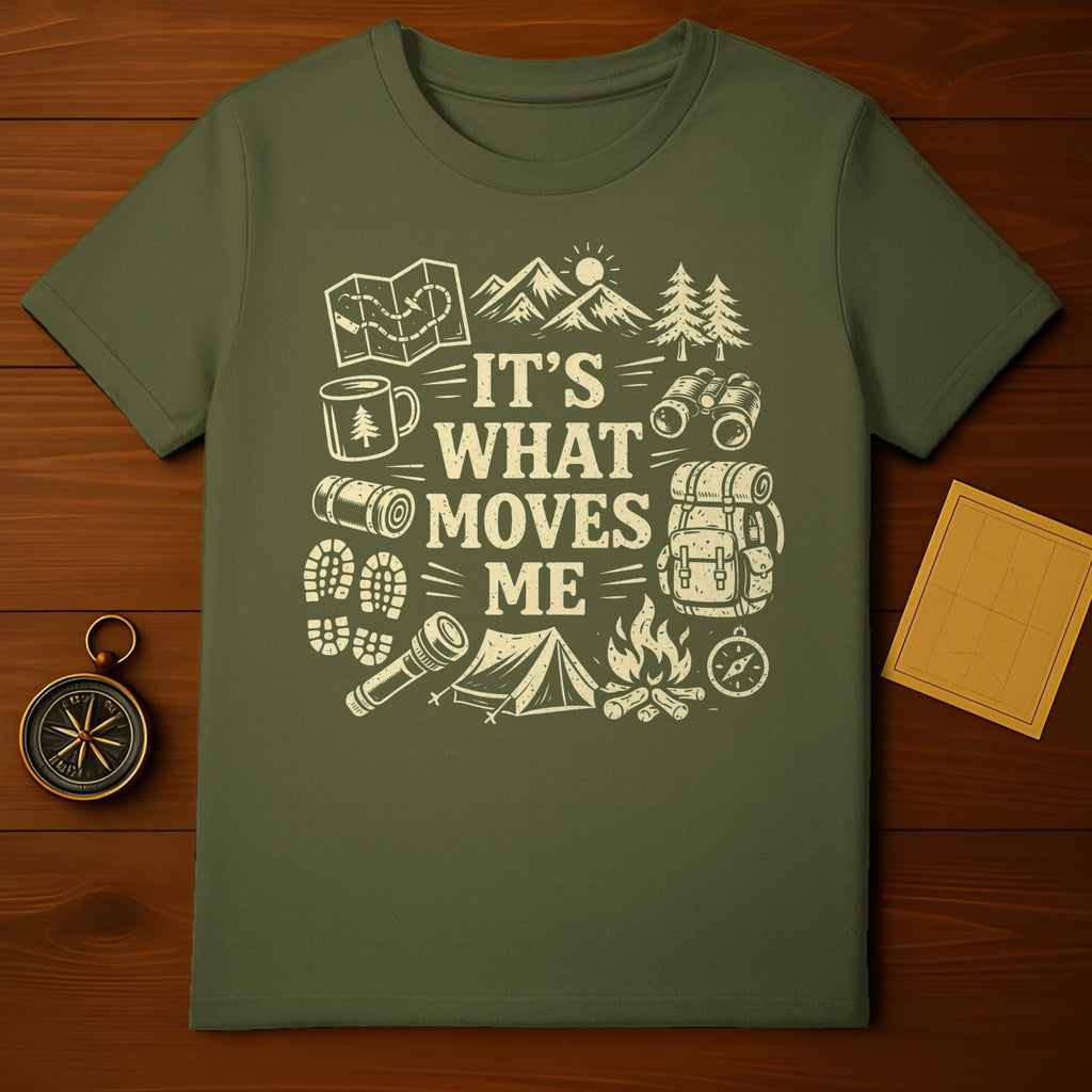 It's What Moves Me Adventure Camping T-shirt