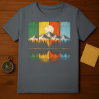 Vintage Mountain Sunset Graphic Tee Shirt