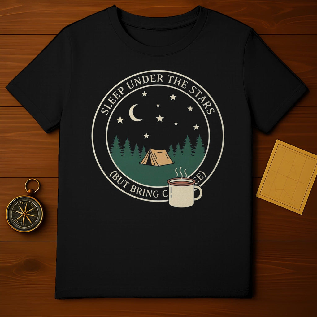 Sleep Under The Stars But Bring Coffee T-Shirt