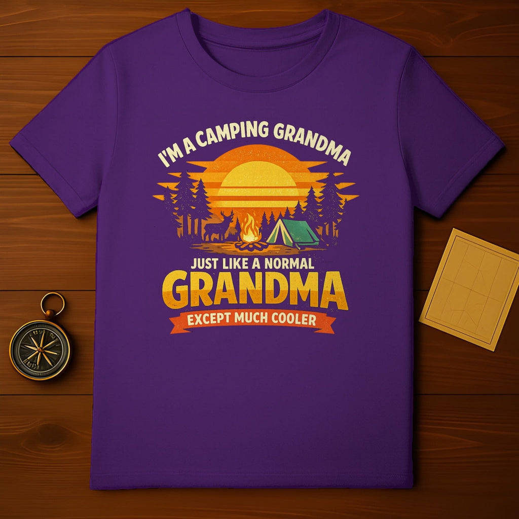 I'm A Camping Grandma Much Cooler Grandma Shirt