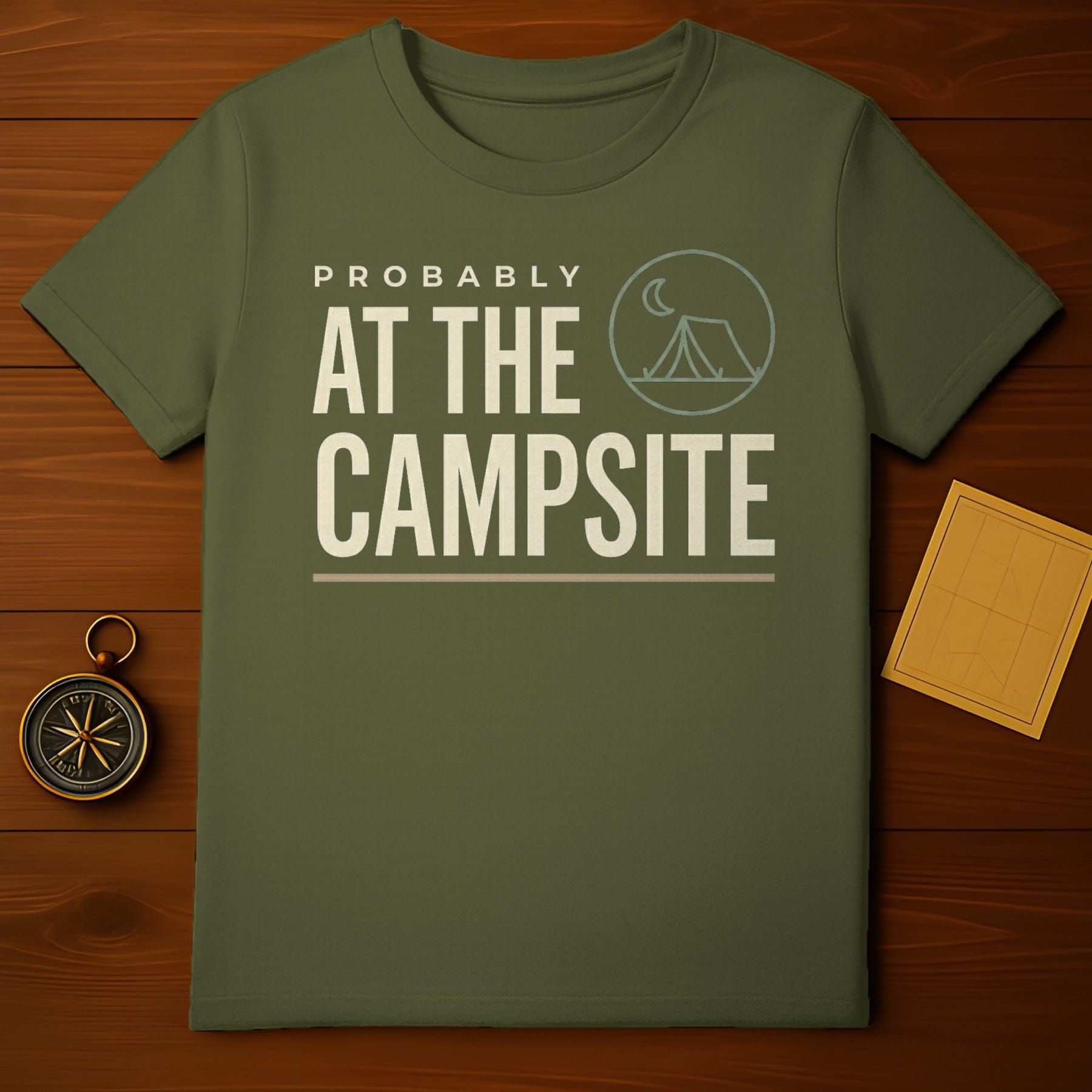 PROBABLY AT THE CAMPSITE tent moon graphic product type
Campsite
Camping
Outdoor
Adventure
Tent Graphic
Moon Design
Nature Lover
Explore Life
Wilderness
Hiker Gear
Camper Gift
Forest Theme
Travel Ready
Vacation Shirt
Graphic Tee
Slogan Apparel
Novelty Item
Relax Outdoors
Getaway Vibes
Outdoorsman