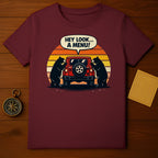 Bears Checking Car Sunset Graphic T-shirt