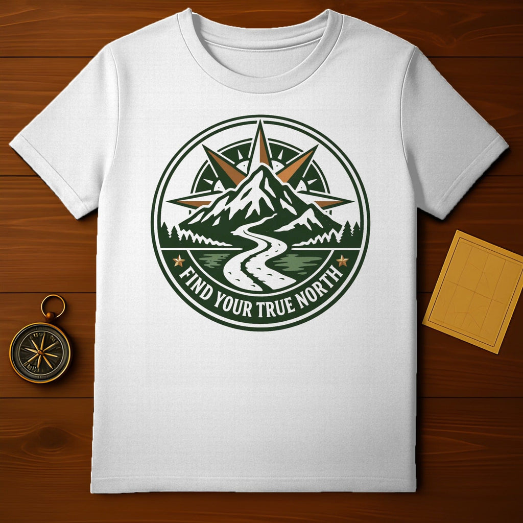 Mountains Compass River Find Your True North T-Shirt product type