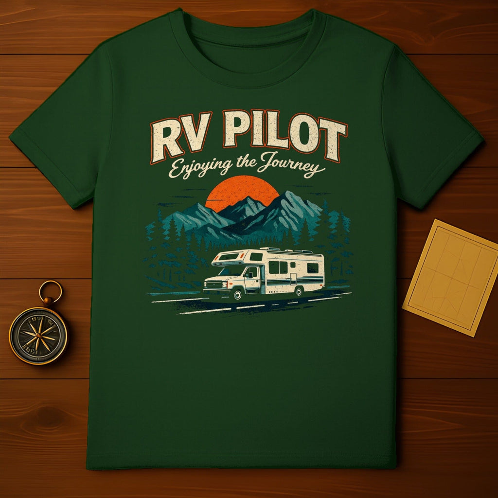 RV Pilot Enjoying the Journey Graphic T-shirt
