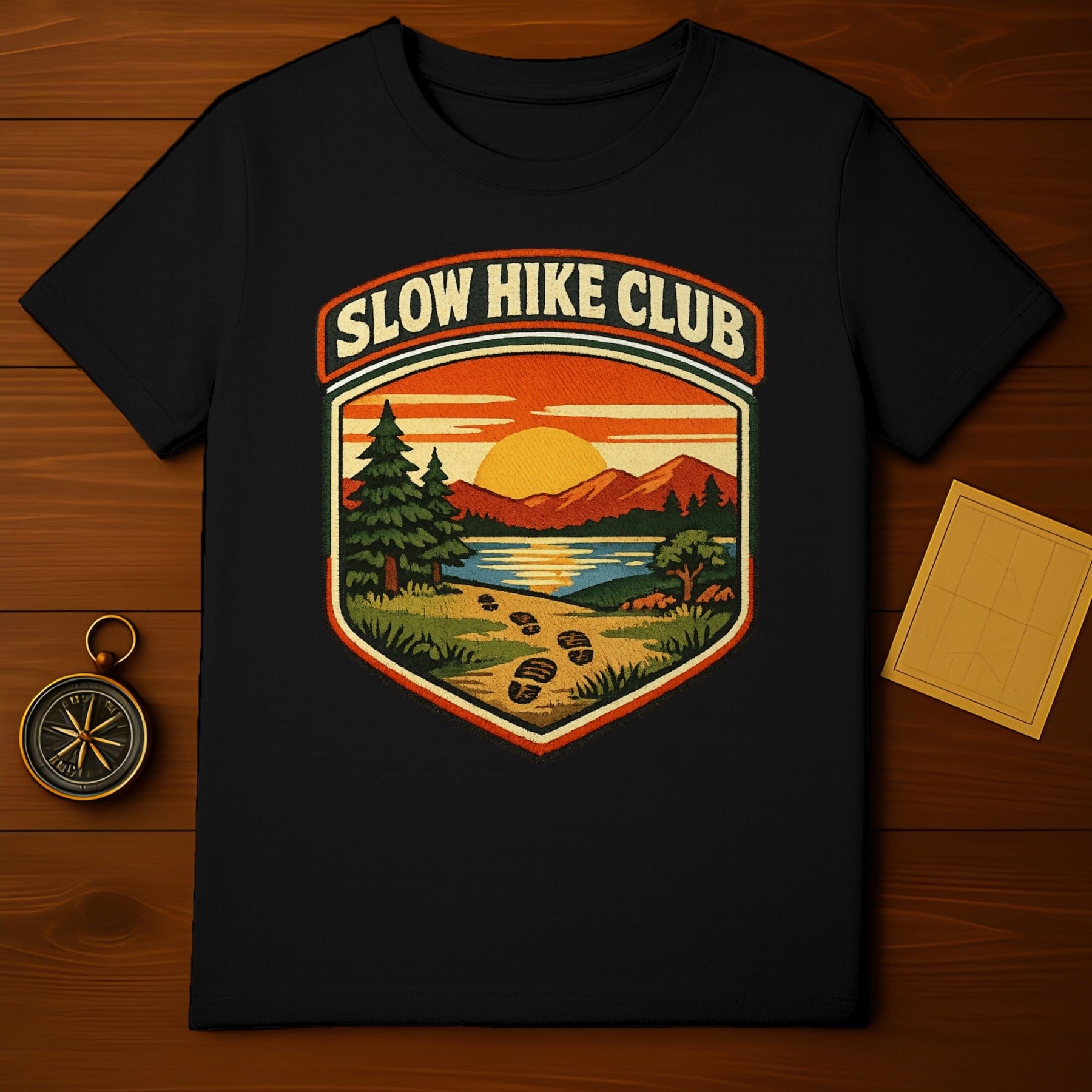 Slow Hike Club Scenic Sunset Trail Unisex T-Shirt