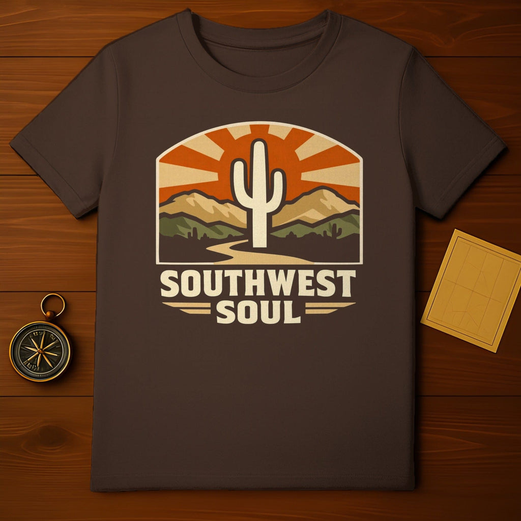 Southwest Soul Cactus Desert Sunset Mountains T-Shirt product type