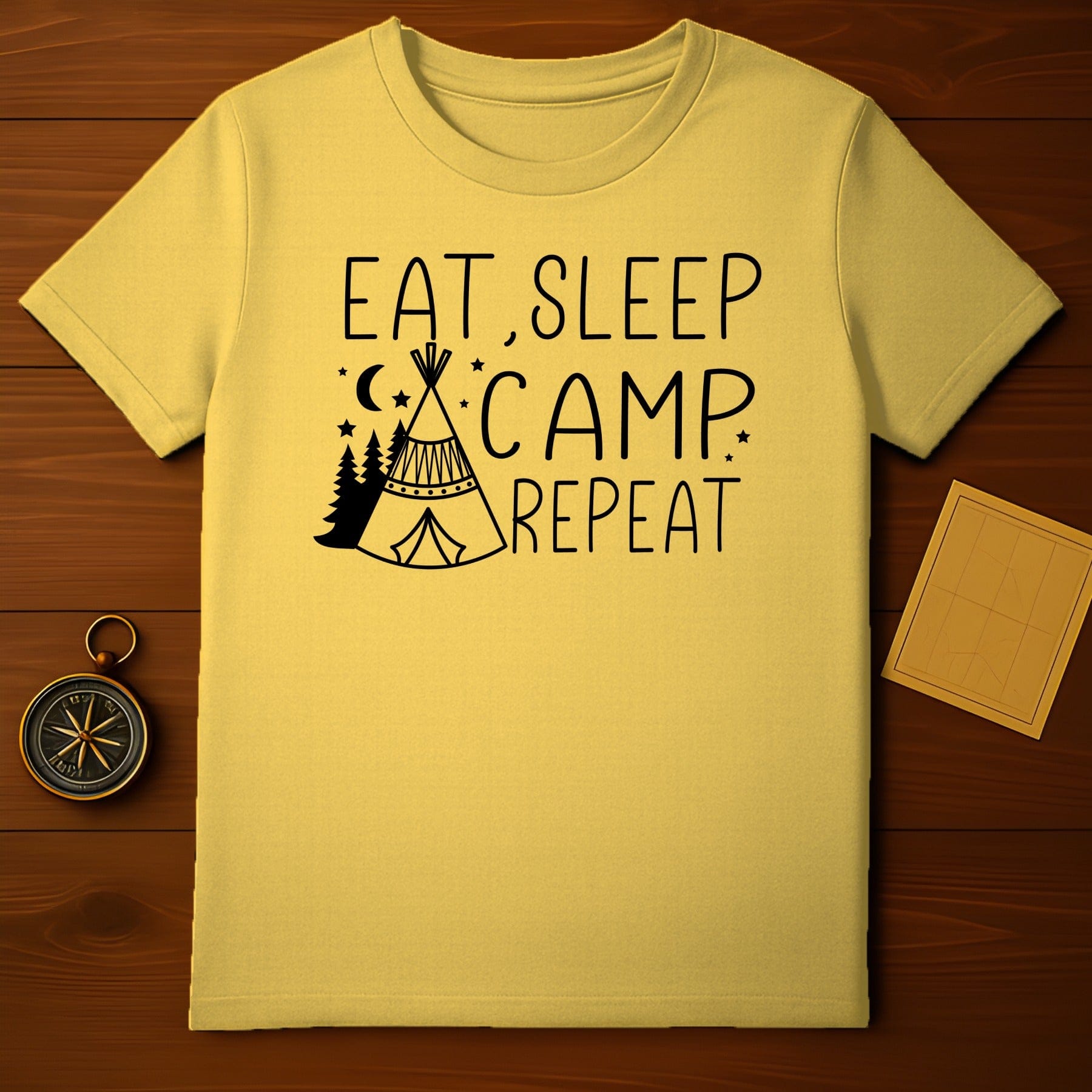 Eat Sleep Camp Repeat T-Shirt