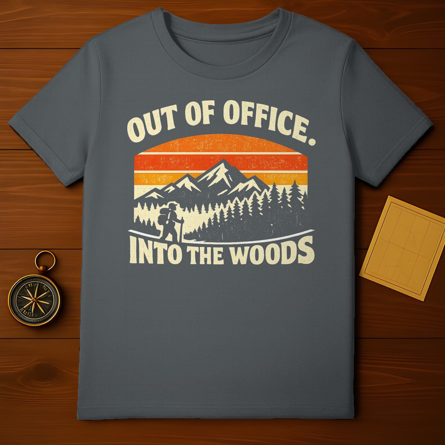 Out of Office Into the Woods Hiking Adventure Shirt