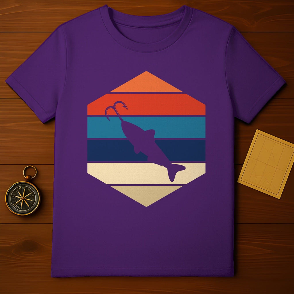 Retro Fishing Hook T-Shirt